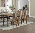 Set Of 2 Dining Chairs Upholstered Tufted Unique Design Chairs Back Cushion Seat Dining Room Brown Brown Dining Room Contemporary,Modern,Transitional Dining Chairs Solid Wood