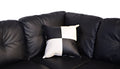 3 Pc Sectional Sofa Set, Black Faux Leather Left Facing Sofa With Free Storage Ottoman Black Leather