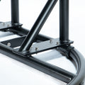 Folding Double Swing Chair W Cushion Black Iron