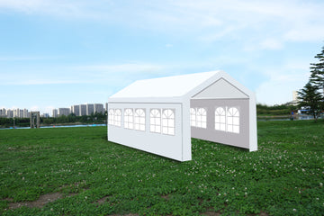 Canopy Garage White Steel