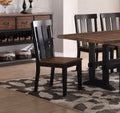 Natural Solid Wood Dark Brown Hues Set Of 2 Chairs Dining Room Seatings Chair Dark Brown Dining Room Modern,Transitional Dining Chairs Rubberwood Slat Back Solid Wood