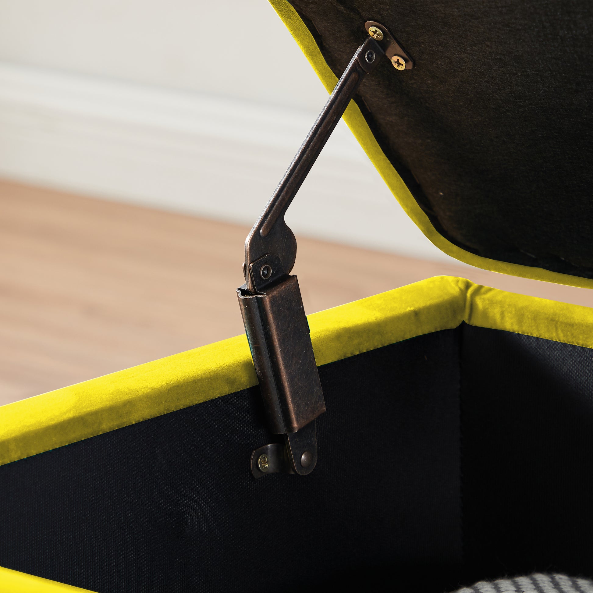 Ginger Leisure Stool Yellow Velvet