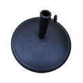 42 Pound Round Resin Umbrella Base Black Aluminum