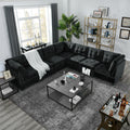 Corner Sofa For Modular Sectional,Black Velvet 31.5