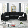 Corner Sofa For Modular Sectional,Black Velvet 31.5