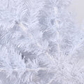 7.5Ft White Slim Artificial Christmas Tree Includes Foldable Metal Stand White American Traditional Polyester Polyester