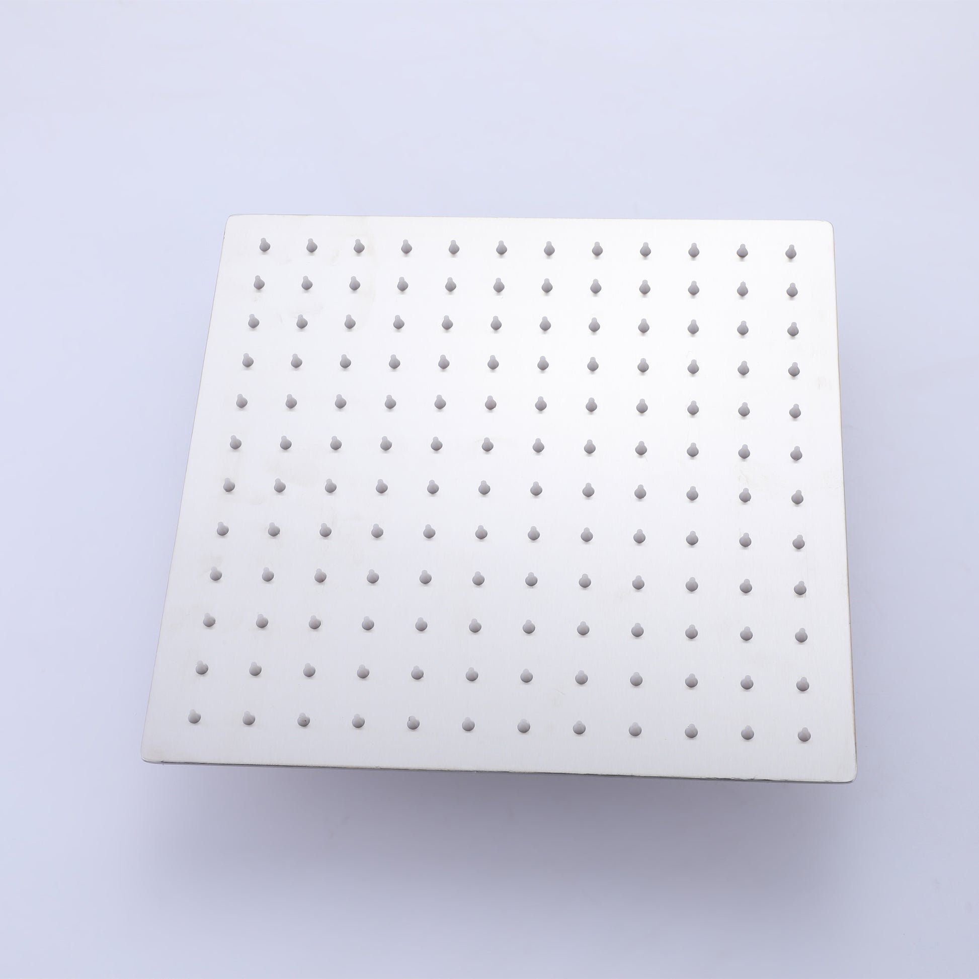 Trustmade Wall Mounted Square Rainfall Pressure Balanced Complteted Shower System With Rough In Valve, 10 Inches Matte Black 2W02 Cement Grey Stainless Steel