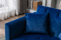 Coolmore Fashionable And Classic Style Chaise Lounge Chair Accent Chair For Living Room, Bedroom Navy Velvet Navy Foam Velvet