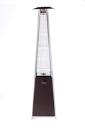 Bronze Quartz Glass Tube Patio Heater Mocha Brown Steel