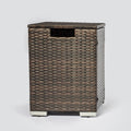 Rattan Propane Tank Cover Gas Bottle Cover Outdoor Wicker Gas Cylinder Cover Brown Rattan