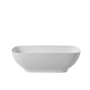 Solid Surface Freestanding Bathtub White Solid Surface