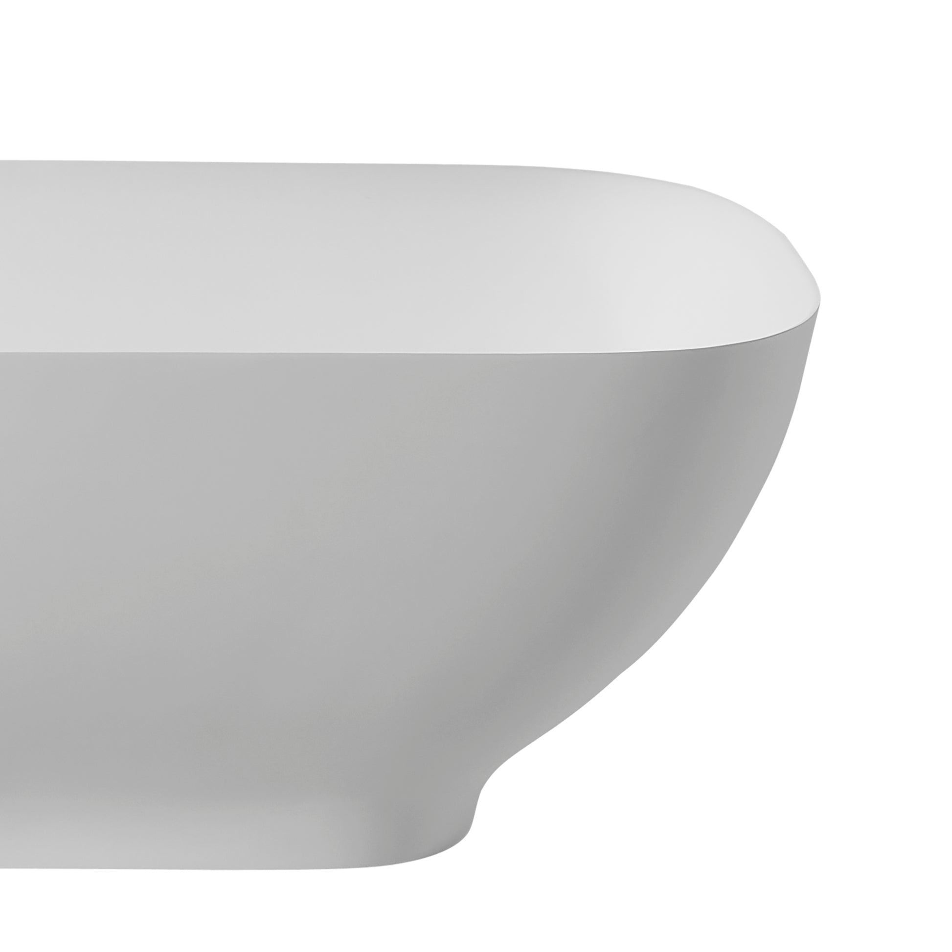 Solid Surface Freestanding Bathtub White Solid Surface