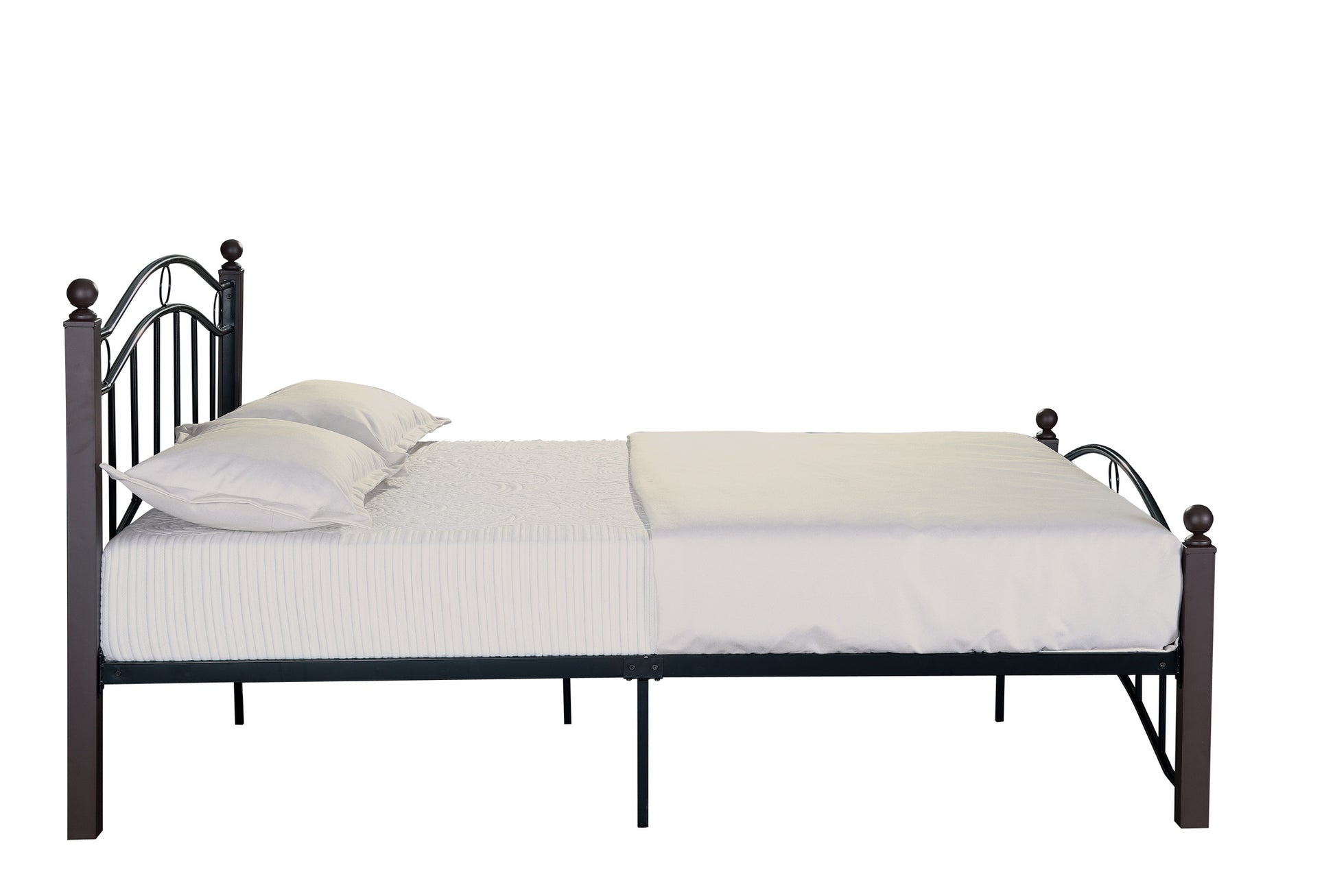 Full Size Metal Bed Frame With Headboard And Footboard Black Metal