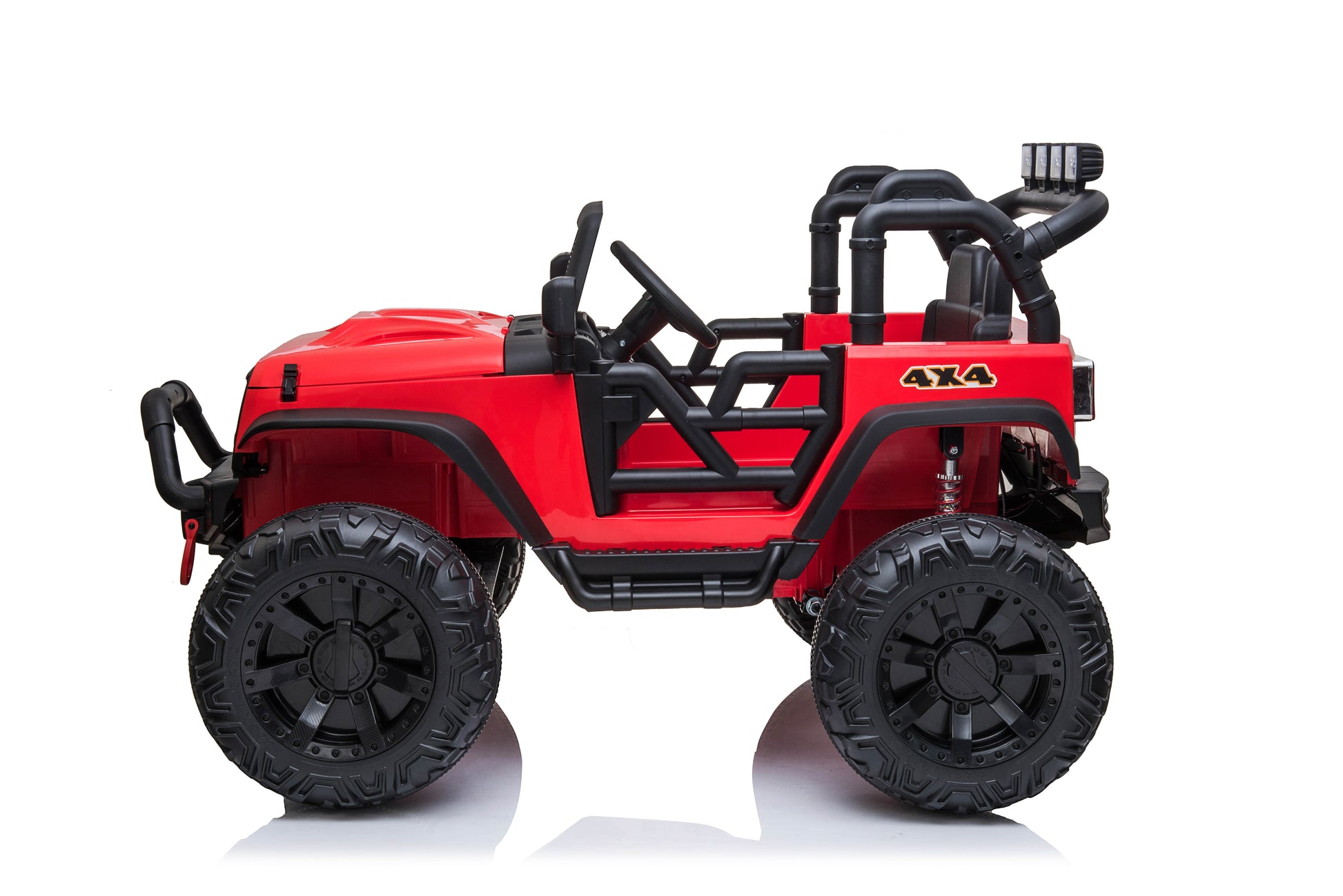 Jeep Double Drive Children Ride On Car With40W*2,12V7Ah*1 Battery,Parent Remote Control Foot Pedal Red Plastic