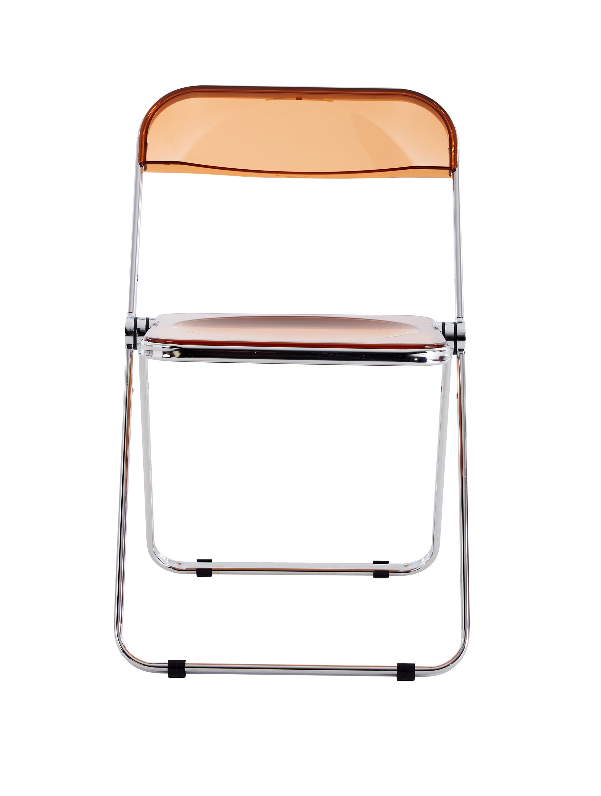 Tea Yellow Clear Transparent Folding Chair Chair Pc Plastic Living Room Seat Zdy Huang 4 Yellow Steel
