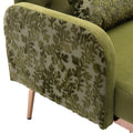 Coolmore Modern Velvet Loveseat Sofacomfy Upholstered 2 Seater Sofa With Gold Metal Legs, Small Loveseat Accent Couch For Living Bedroom Leisure Areas Green Velvet Green Foam Velvet 2 Seat