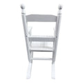 Children'S Rocking White Chair Indoor Or Outdoor Suitable For Kids Durable White Solid Wood