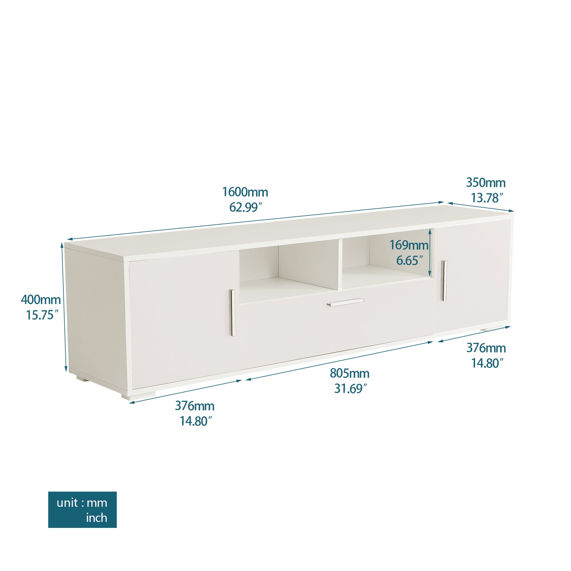 Quickassemblefashiontvstand,Tvcabinet,Entertainment Center Tv Station,Tvconsole,Console With Led Light Belt, Light Belt Can Be Remote Control,With Cabinets,Open Cells,For The Living Room,Bedroom,White White Primary Living Space 60 69 Inches 60 69 Inches