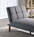 Blue Grey Color Polyfiber 2Pc Sectional Sofa Set Living Room Furniture Solid Wood Legs Tufted Couch Adjustable Sofa Chaise Grey Mix Wood Primary Living Space Tufted Back Contemporary,Modern L Shaped Pillow Top Arms Foam Plywood 5 Seat