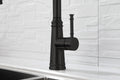 Touch Kitchen Faucet With Pull Down Sprayer Matte Black Stainless Steel