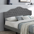 Upholstered Headboard, Adjustable Headboards For King Size Bed, Modernfabric With Buttons, Adjustable Height From 55.9