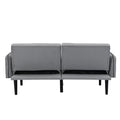 Folding Ottoman Sofa Bed With Stereo Gray Gray Linen