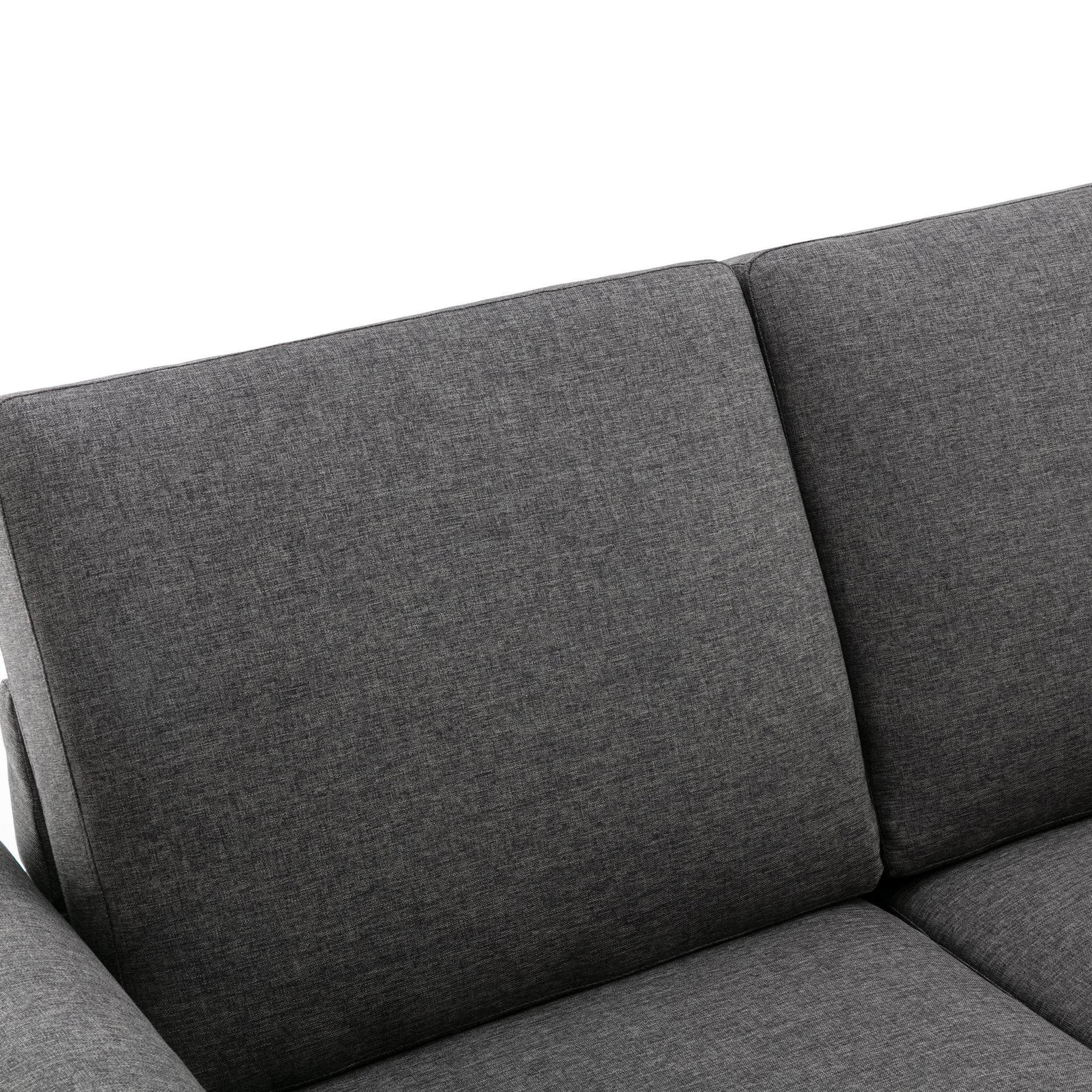 57.5" Orisfur Pull Out Sofa Bed Loveseat Sleeper With Twin Size Memory Mattress For Living Room Spaces, Gray Gray Foam Linen