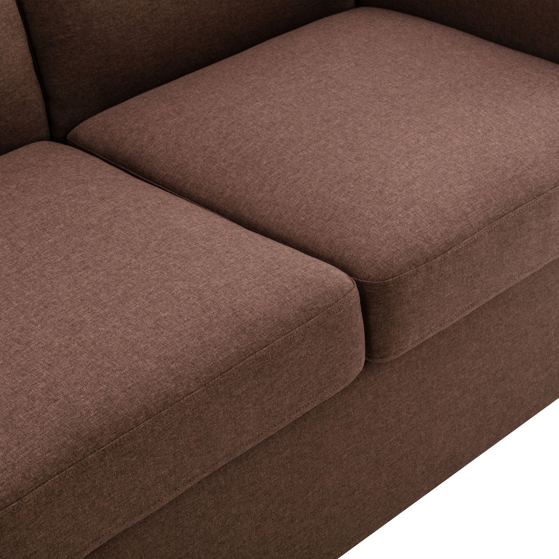 57.5" Orisfur Pull Out Sofa Bed Loveseat Sleeper With Twin Size Memory Mattress For Living Room Spaces, Brown Brown Foam Linen