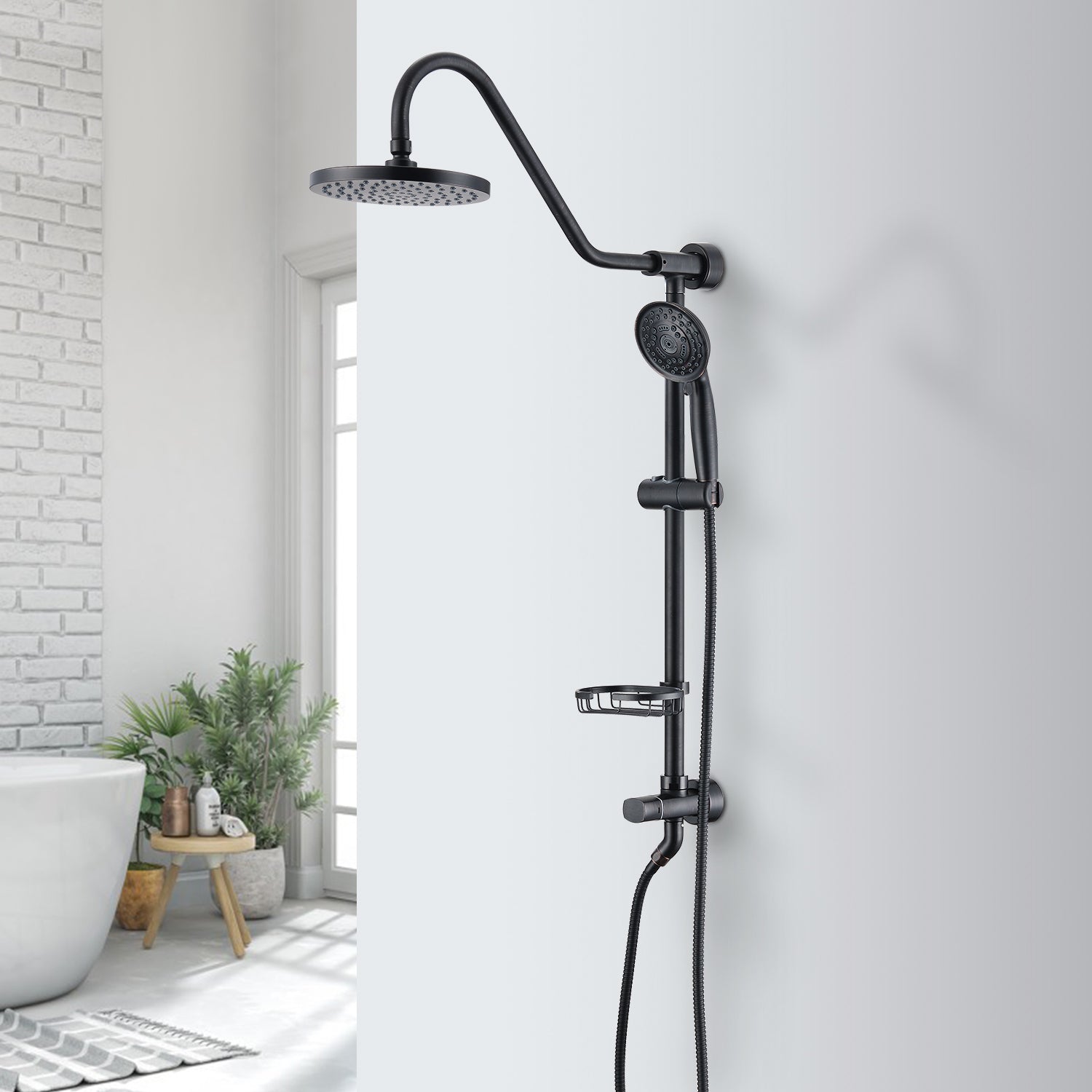 Shower Head With Handheld Shower System Oil Rubbed Bronze Stainless Steel