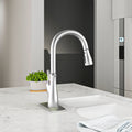 Pull Down Touchless Single Handle Kitchen Faucet Brushed Nickel Zinc