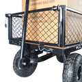 Wagon Cart Garden Cart Trucks Make It Easier To Transport Firewood Tc1840Bkg Black Metal