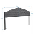 Upholstered Headboard, Adjustable Headboards For King Size Bed, Modernfabric With Buttons, Adjustable Height From 55.9