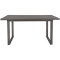 6 Pieces Family Furniture, Solid Wood Dining Room Set With Rectangular Table & 4 Chairs With Bench Gray Gray Solid Wood