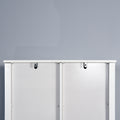 Over The Toilet Storage Cabinet, Space Saving Bathroom Cabinet, With Adjustable Shelves And A Barn Door 27.16 X 9.06 X 67 Inch White Mdf