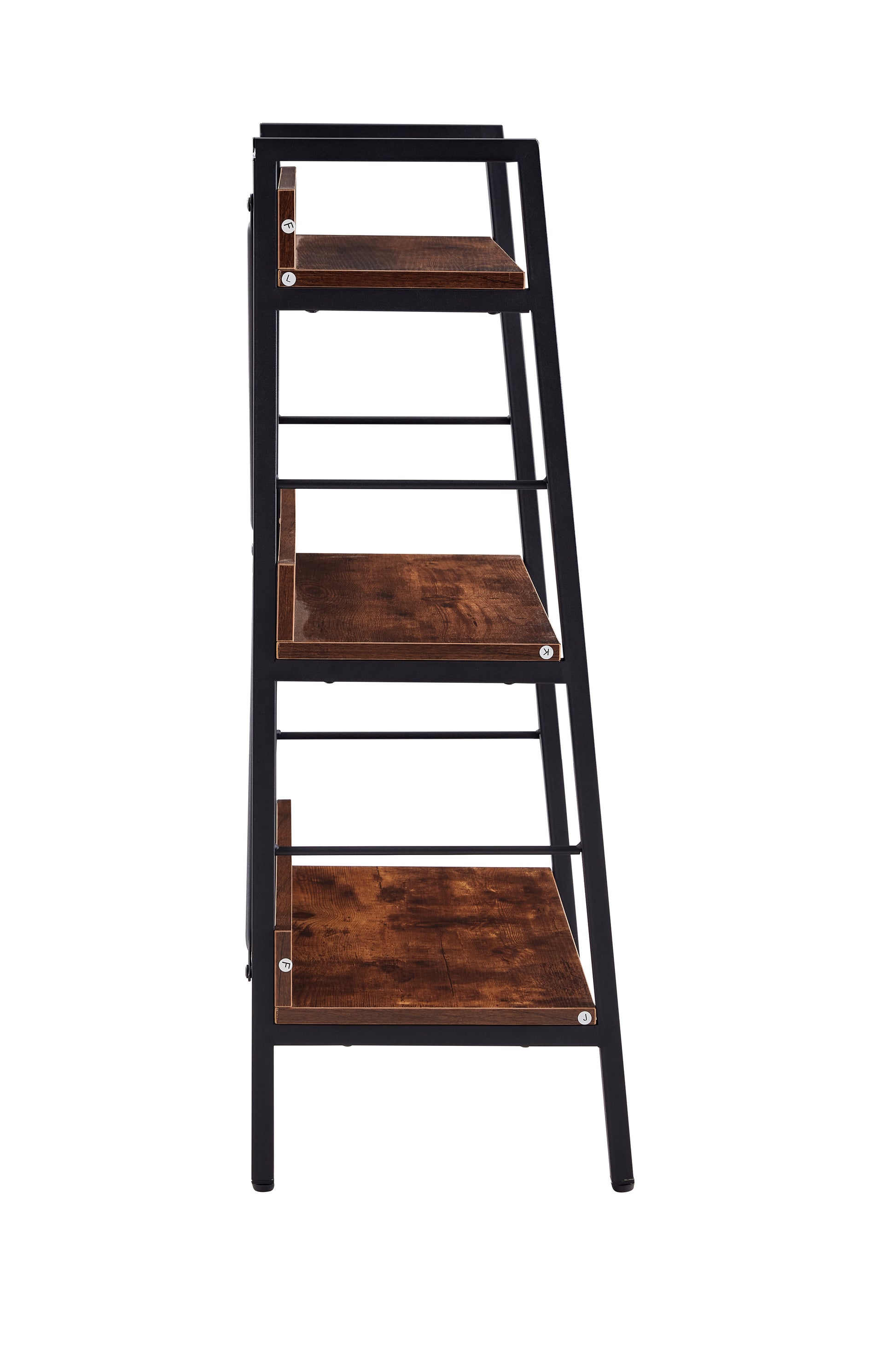 Dn 3 Layer Display Bookshelf H Ladder Shelf Storage Shelves Rack Shelf Unit Metal Frame, Tigger, 1 Pc Per Carton Tiger Mdf