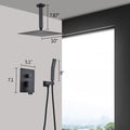 Ceiling Mounted Shower System Combo Set With Handheld And 10