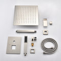 Ceiling Mounted Shower System Combo Set With Handheld And 10