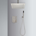 Ceiling Mounted Shower System Combo Set With Handheld And 16