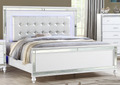 Sterling Queen 5 Pc Led Bedroom Set Made With Wood In White Color Queen White Wood 5 Piece Set Bedroom Bed Included,Chest Included,Dresser Included,Mirror Included,Nightstand Included Contemporary,Modern Solid Wood Mdf Built In Lighting Wood