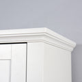 Bathroom Floor Storage Cabinet With 2 Doors Living Room Wooden Cabinet With 6 Shelves 15.75 X 11.81 X 66.93 Inch White Mdf