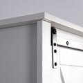 Bathroom Wall Cabinet With 2 Adjustable Shelves Wooden Storage Cabinet With A Barn Door 27.16X7.8X19.68 Inch White Mdf