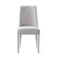 Taylor Chair With Gray Legs And Gray Fabric Gray Solid Wood