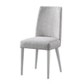 Taylor Chair With Gray Legs And Gray Fabric Gray Solid Wood