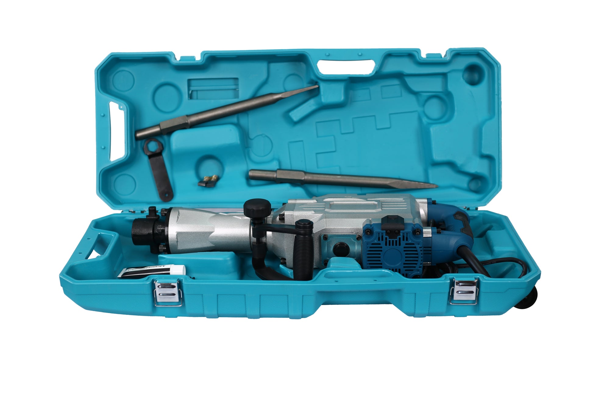 1700W 1850 Bpm Electric Demolition Jack Hammer 1 1 8 Inch Sds Hex Heavy Duty Concrete Pavement Breaker Drills Kit Silver Aluminium