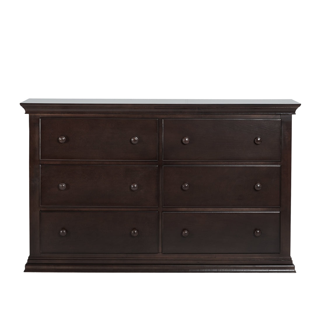 Universal 6 Drawer Dresser Espresso Espresso Solid Wood