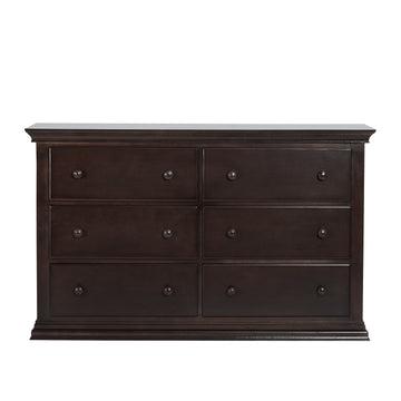 Universal 6 Drawer Dresser Espresso Espresso Solid Wood