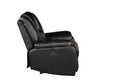 Hong Kong Power Reclining Chair Made With Faux Leather In Black Black Primary Living Space Contemporary,Modern Solid Wood Mdf Wood