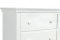 Universal 6 Drawer Dresser White White Solid Wood