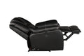 Hong Kong Power Reclining Chair Made With Faux Leather In Black Black Primary Living Space Contemporary,Modern Solid Wood Mdf Wood