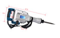 1700W 1850 Bpm Electric Demolition Jack Hammer 1 1 8 Inch Sds Hex Heavy Duty Concrete Pavement Breaker Drills Kit Silver Aluminium
